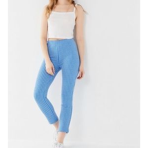 Blue gingham two piece set